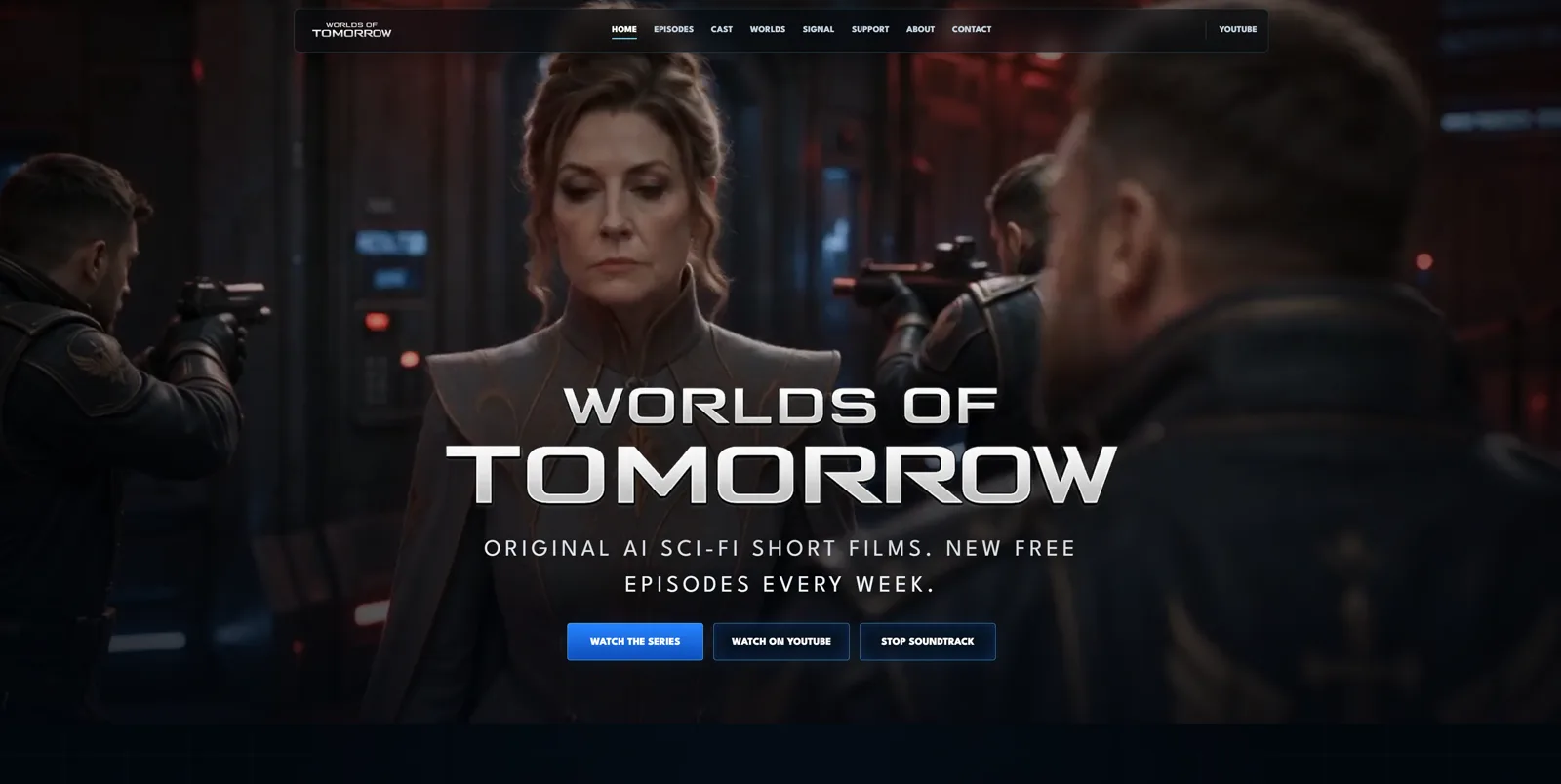 Worlds of Tomorrow cinematic AI project